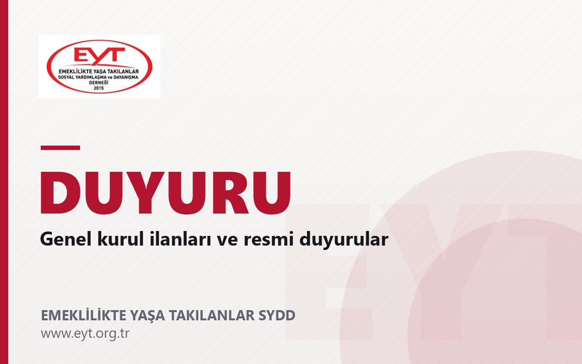 Olağan Genel Kurul Ertelen 2. Toplantı İlanı